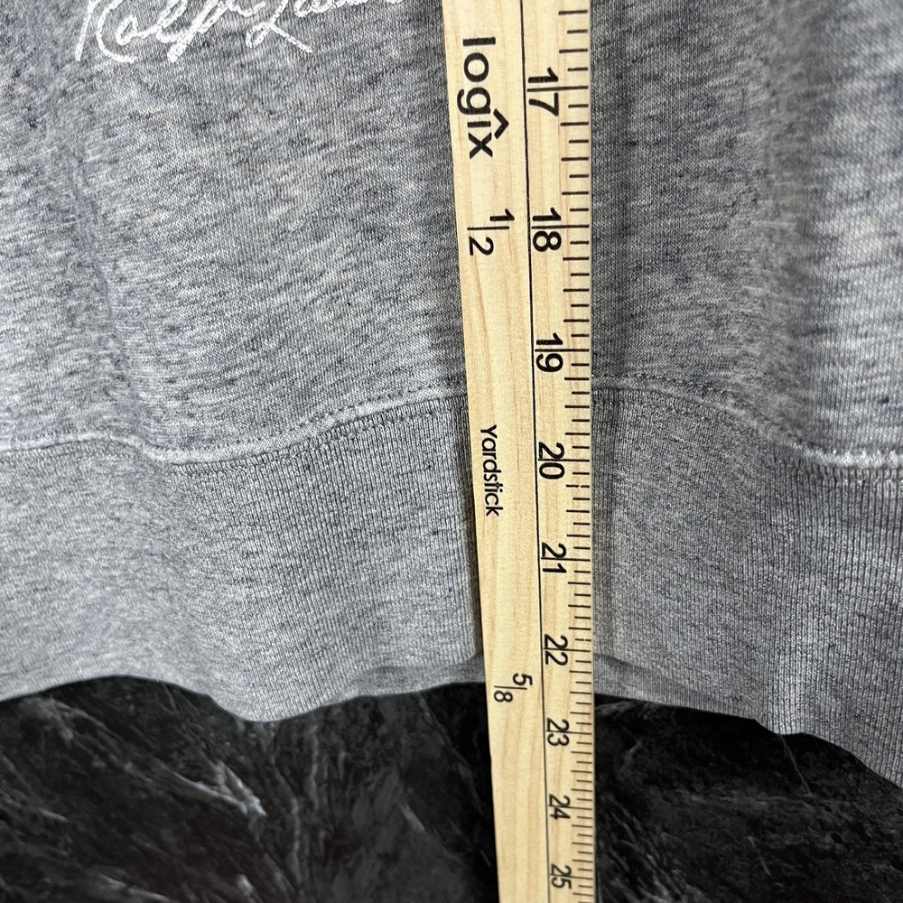 Polo Ralph Lauren Women's Grey Vtg USA Polo Bear Sweatshirt Medium - Picture 7 of 7